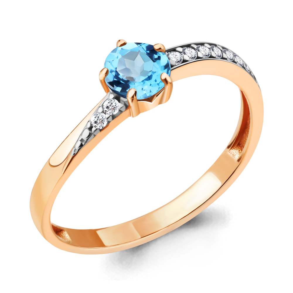

Кольцо из серебра р. , AQUAMARINE 6938805А_925_з, 6938805А_925_з