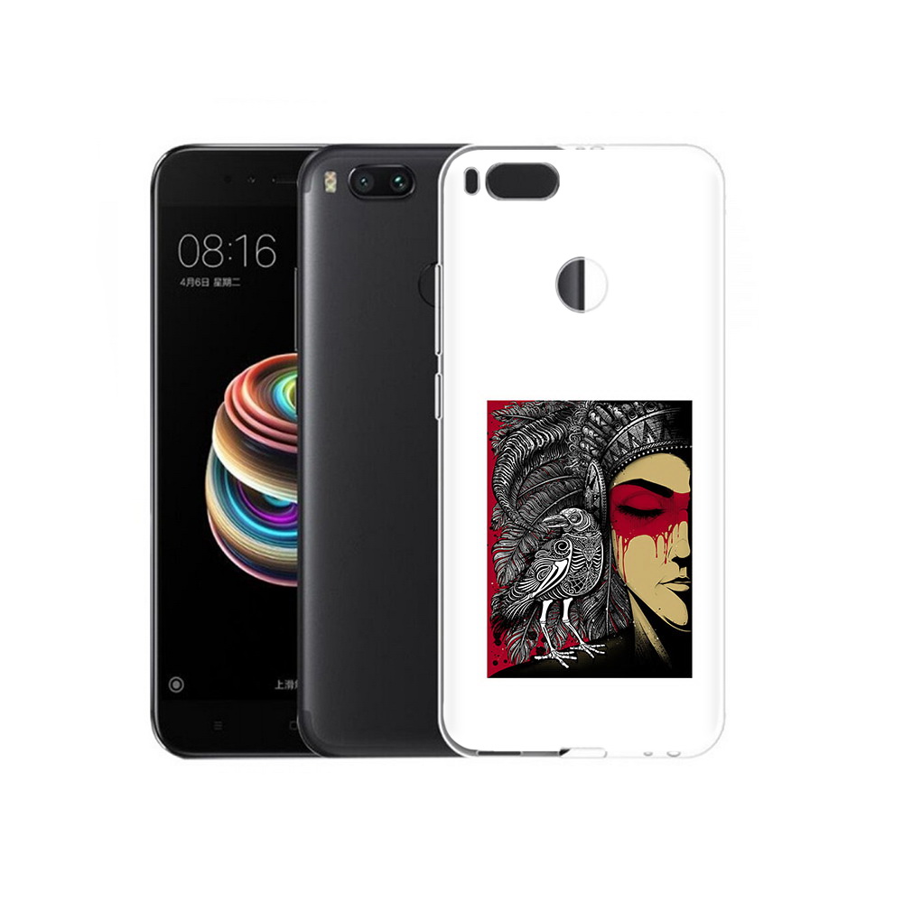 

Чехол MyPads Tocco для Xiaomi Mi 5X девушка с вороном в абстракции (PT75177.336.311), Прозрачный, Tocco