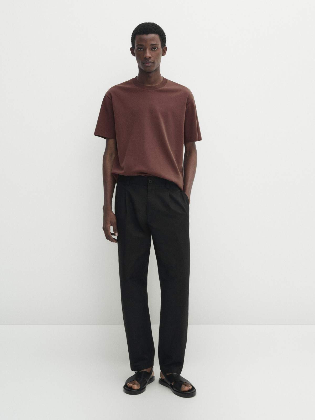 

Футболка мужская Massimo Dutti 1417/275-I2024 красная XL, Красный, 1417/275-I2024