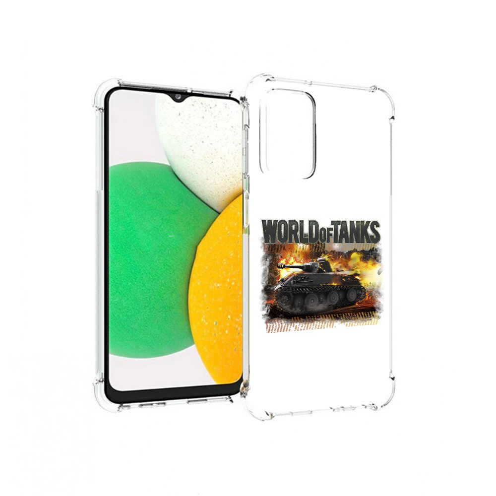 

Чехол MyPads Tocco для Samsung Galaxy A23 Мир танков-2, Прозрачный, Tocco