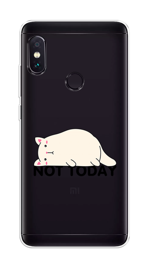 

Чехол на Xiaomi Redmi Note 5/Note 5 Pro "Cat not today", Белый;розовый;черный, 32750-1