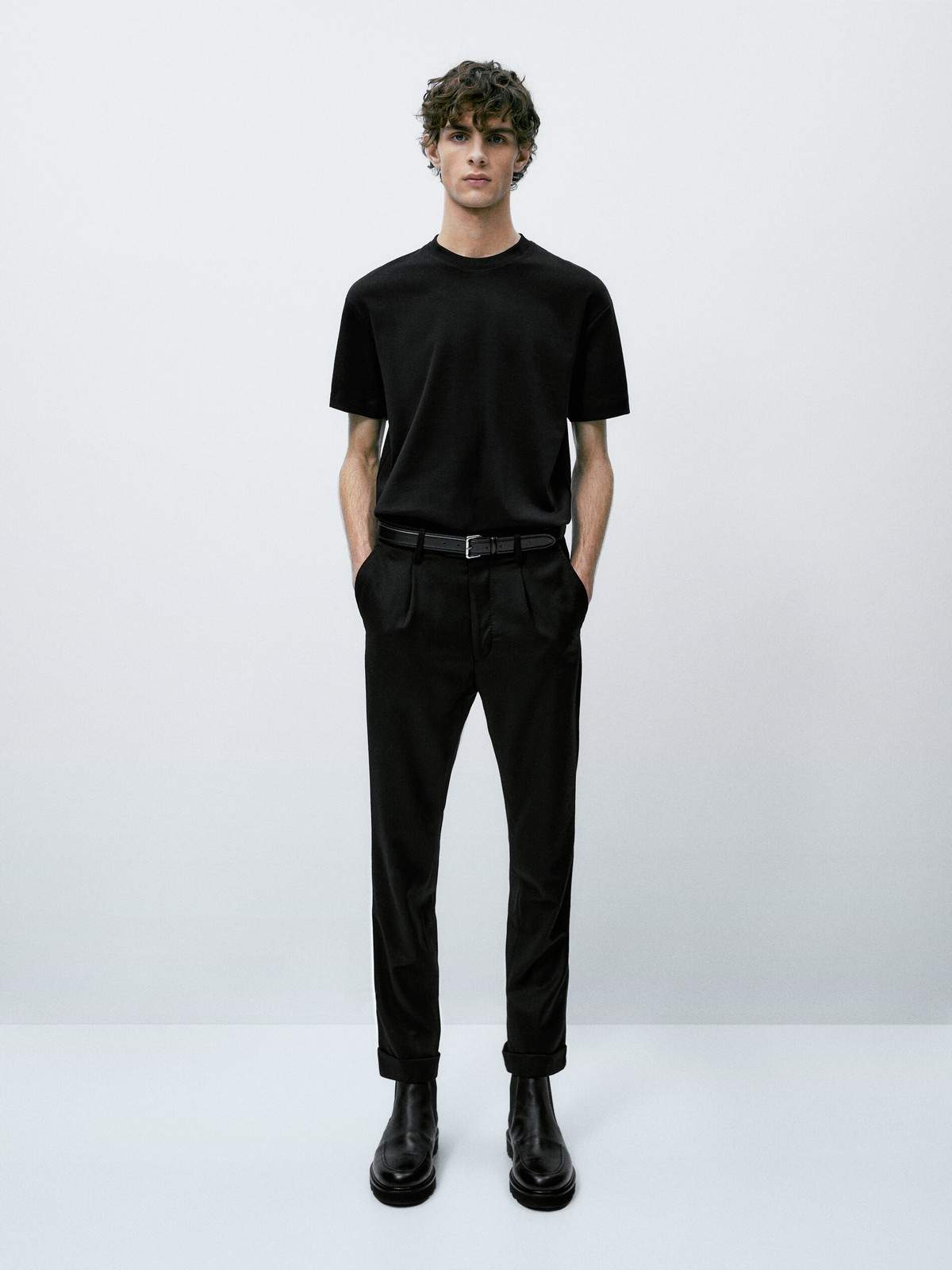 

Футболка мужская Massimo Dutti 1417/275-I2024 черная XXL, Черный, 1417/275-I2024