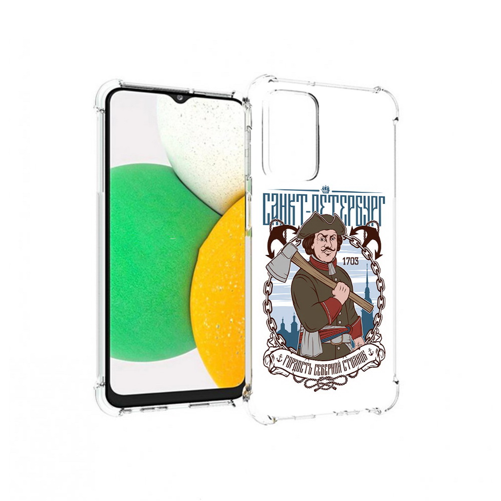 

Чехол MyPads Tocco для Samsung Galaxy A23 Петр первый, Прозрачный, Tocco