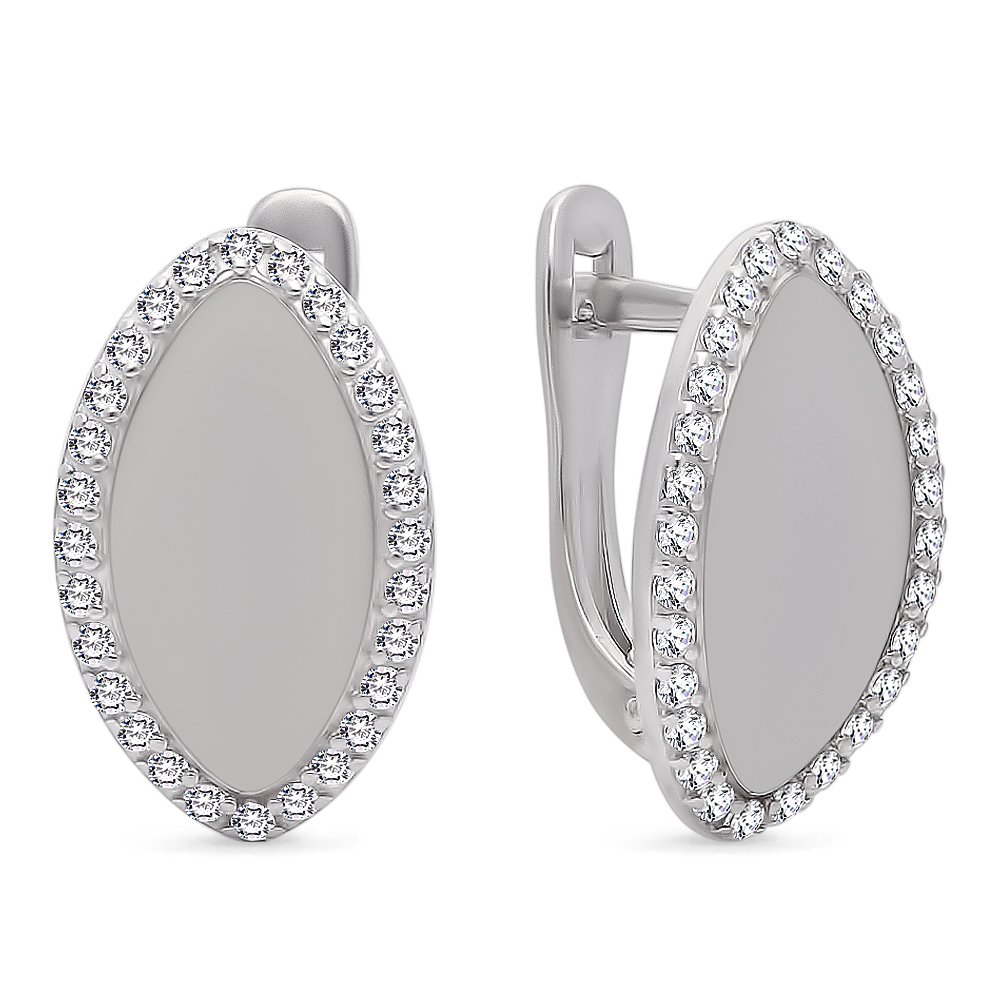 

Серьги из серебра с фианитом 585Gold 702007412, 702007412