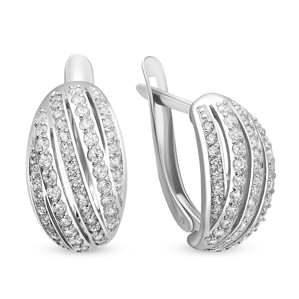 

Серьги из серебра с фианитом 585Gold 702007370, 702007370