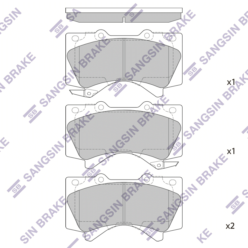 

Колодки передние TOYOTA LAND CRUISER 200 SP1381