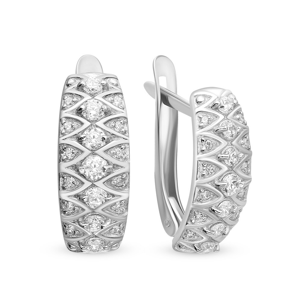 

Серьги из серебра с фианитом 585Gold 702007437, 702007437