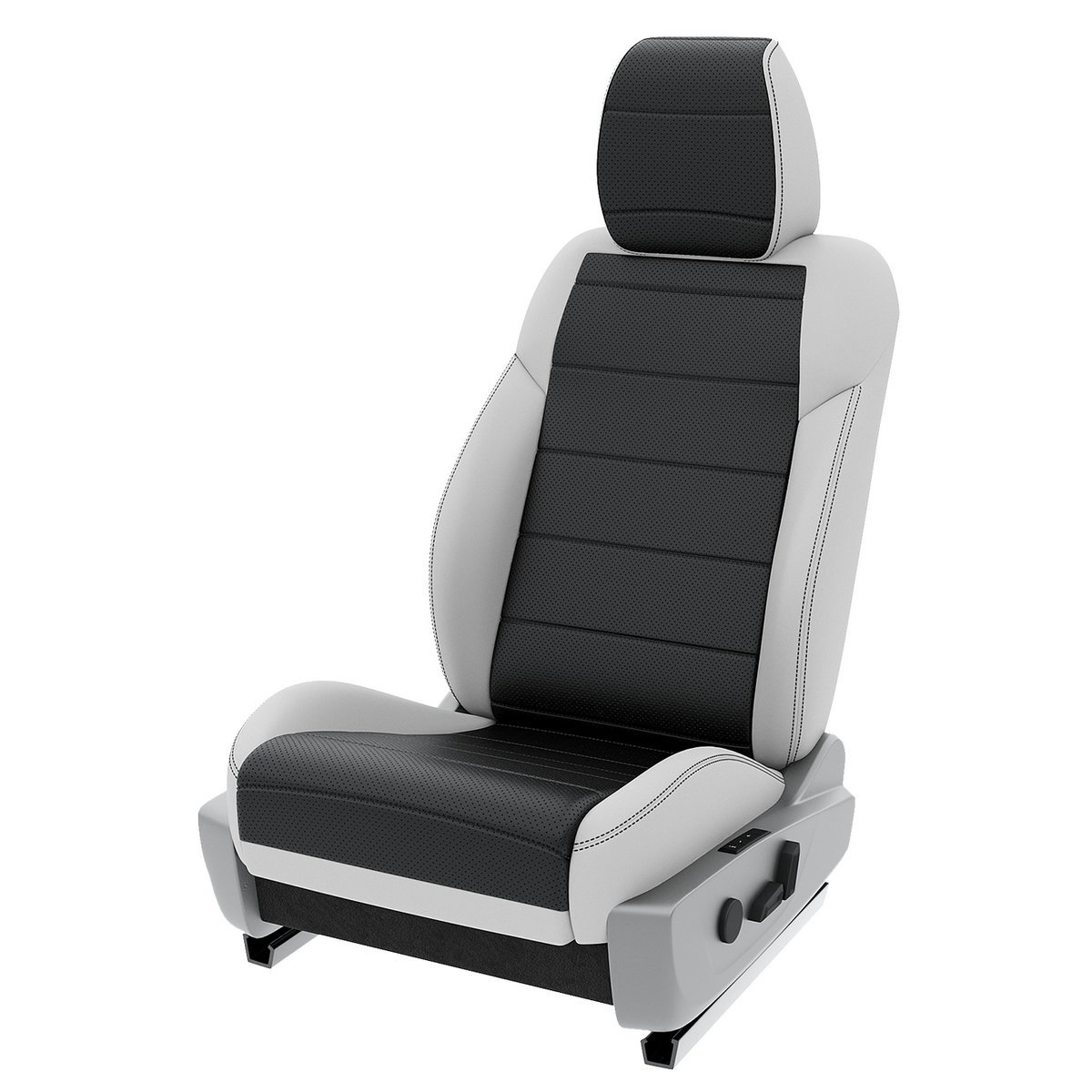 

Чехлы на сиденья Automobiler для Toyota Avensis 2 A-A-1521F2S370 Экокожа Белый Черный, Черный;белый, A-A-1521