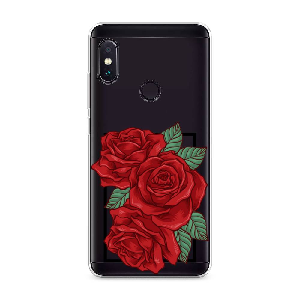 

Чехол на Xiaomi Redmi Note 5/Note 5 Pro "Три алые розы", Красный, 32750-2