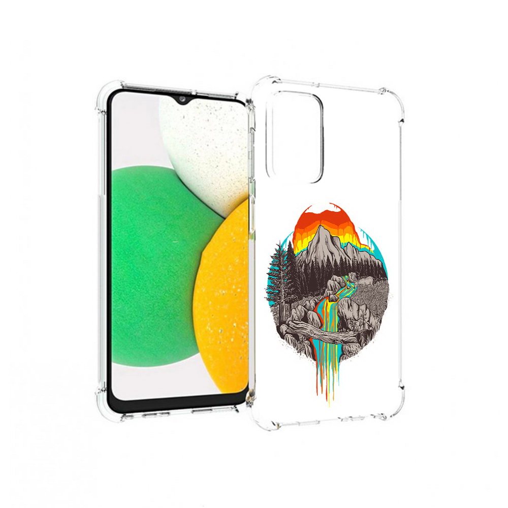 

Чехол MyPads Tocco для Samsung Galaxy A23 Радужный водопад, Прозрачный, Tocco
