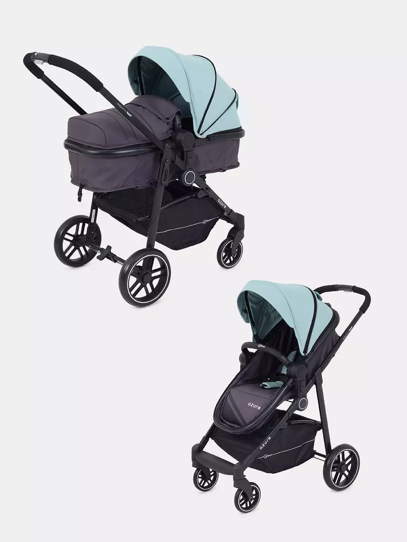 

Коляска детская RANT 2 в 1 AZURE STAR RA147 alu. Ocean Green, Azure Star