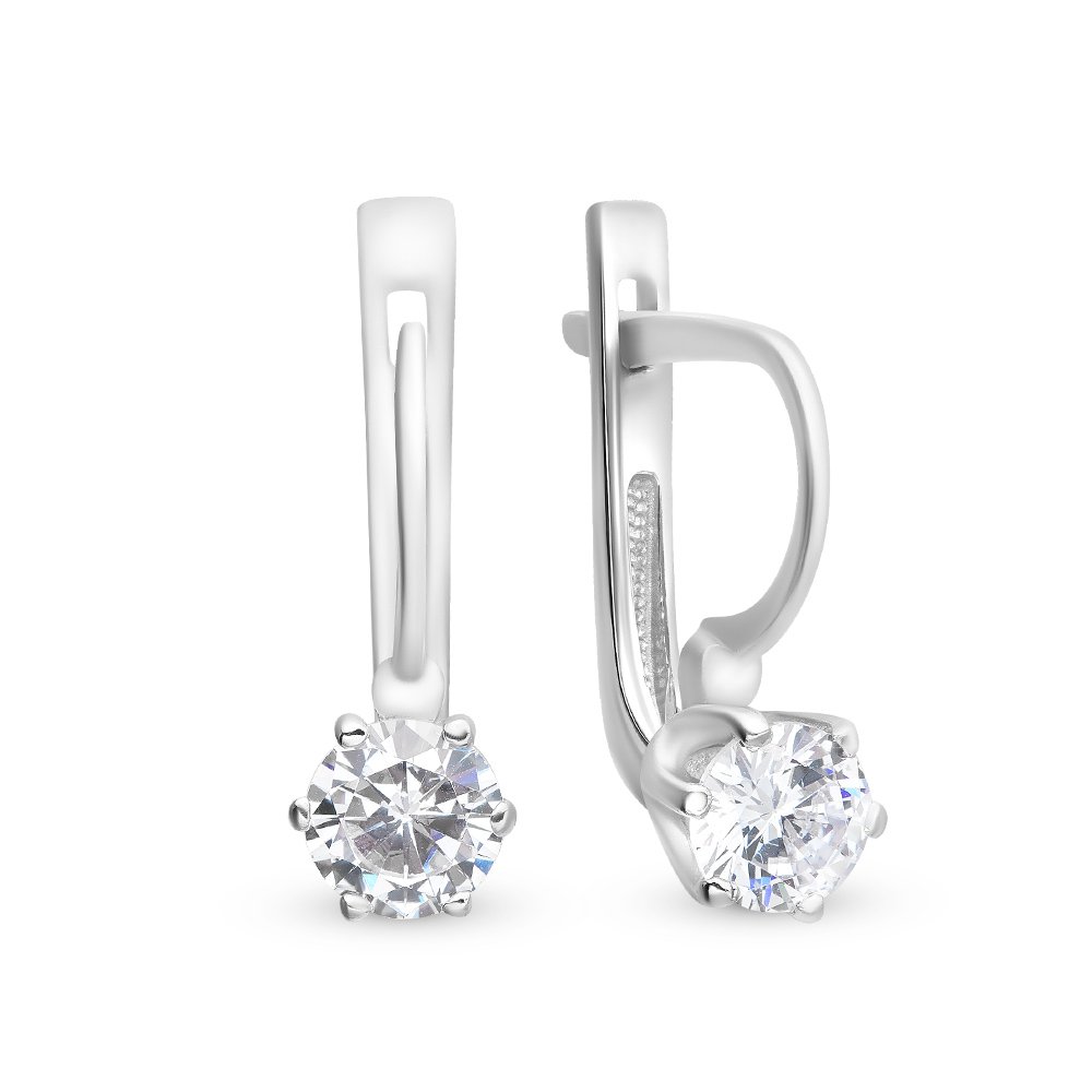 

Серьги из серебра с фианитом 585Gold 902000463, 902000463