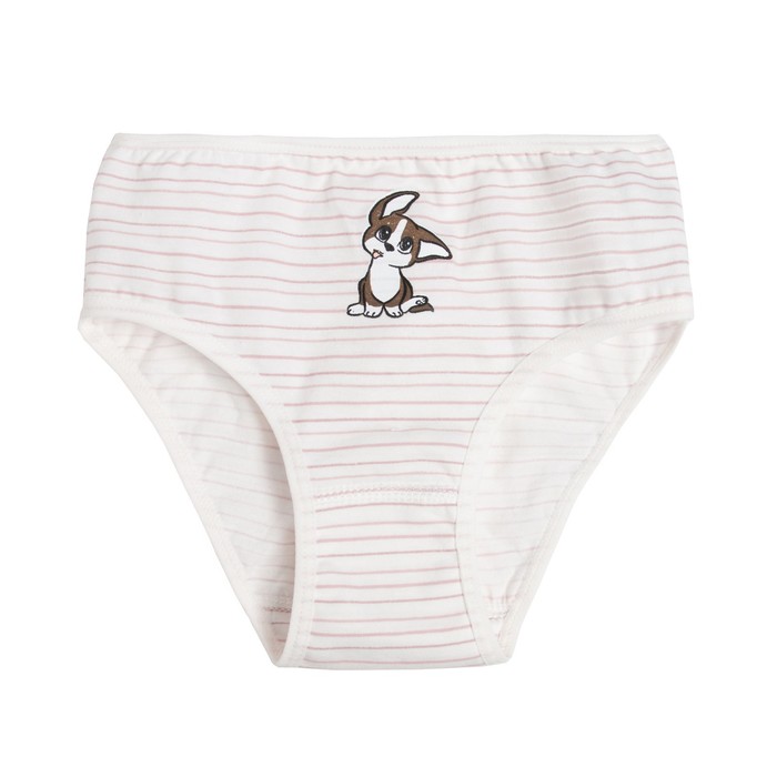 

Трусы для девочки, цвет молочный/собака, рост 122-128 см, 9442601