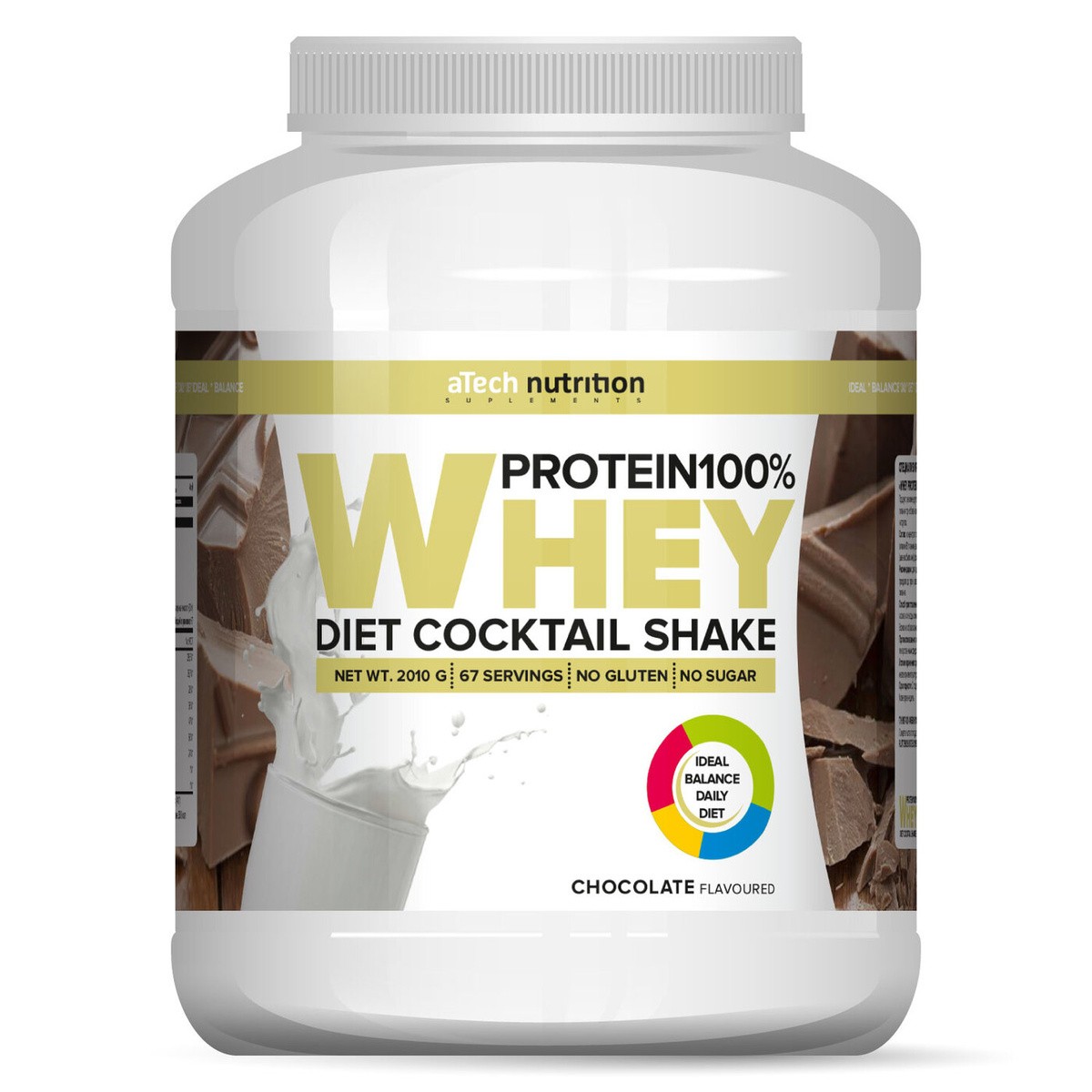 Протеин Whey Protein 100%, aTech Nutrition 2010 гр., шоколад