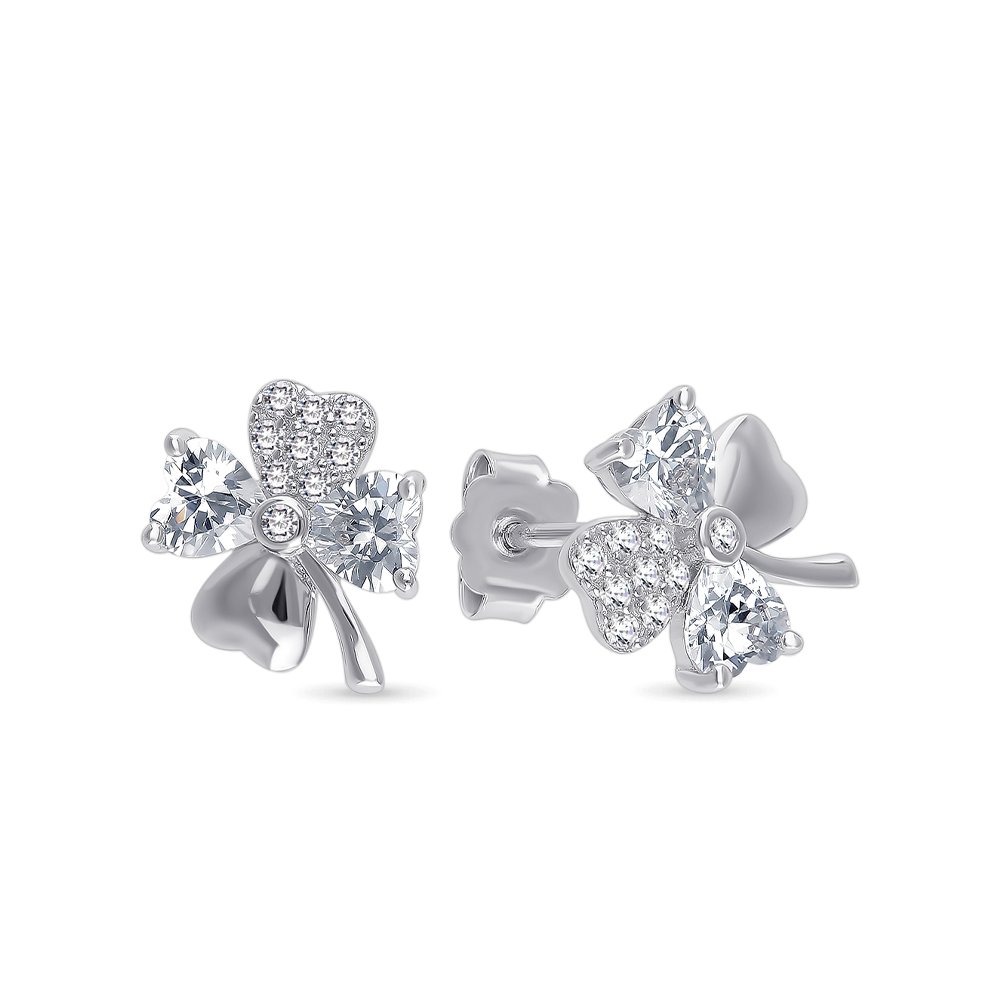 

Серьги из серебра с фианитом 585Gold 702007487, 702007487