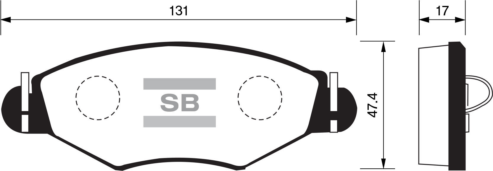 

Тормозные колодки Sangsin brake передние для Peugeot 206, 206sw 2001 (-abs) SP1179