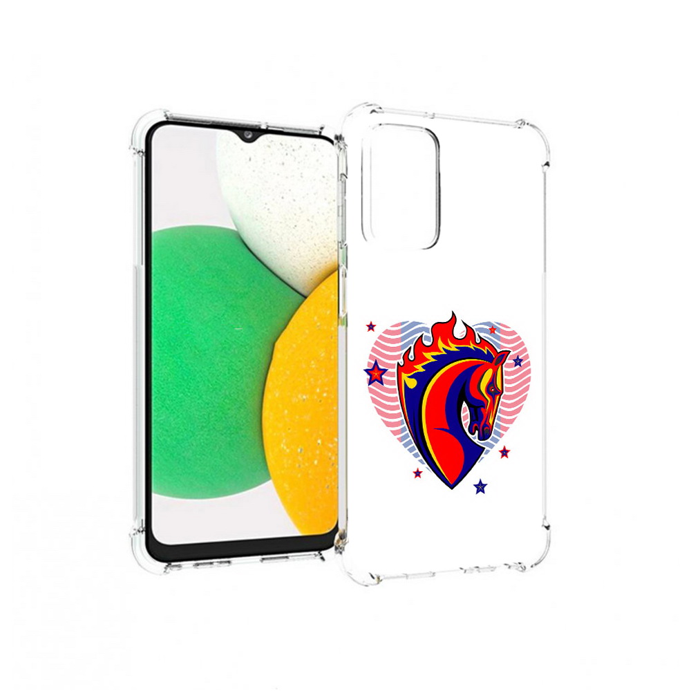 

Чехол MyPads Tocco для Samsung Galaxy A23 ФК ЦСЛ Лошадь, Прозрачный, Tocco