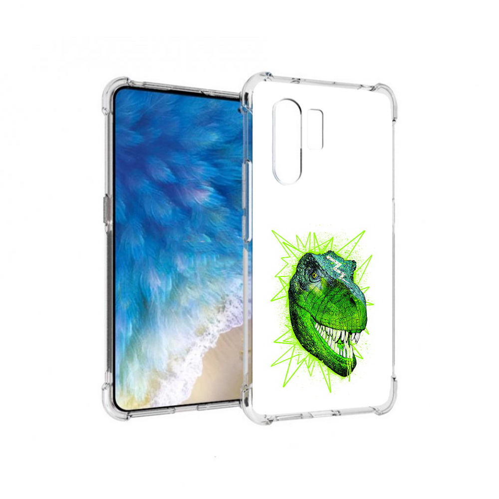 

Чехол MyPads Tocco для Vivo X30 зеленый динозавр (PT142331.408.358), Прозрачный, Tocco