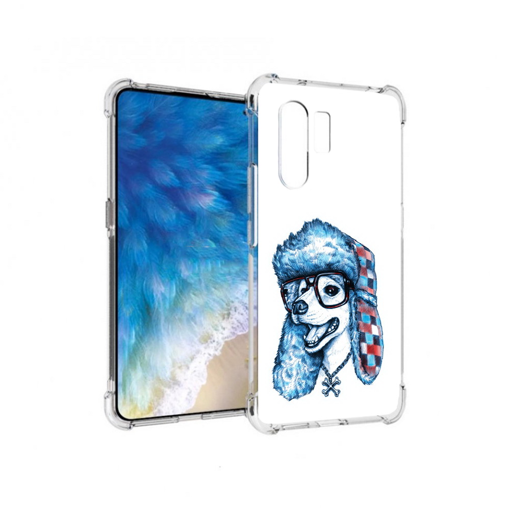 

Чехол MyPads Tocco для Vivo X30 зимний пес (PT142331.408.362), Прозрачный, Tocco