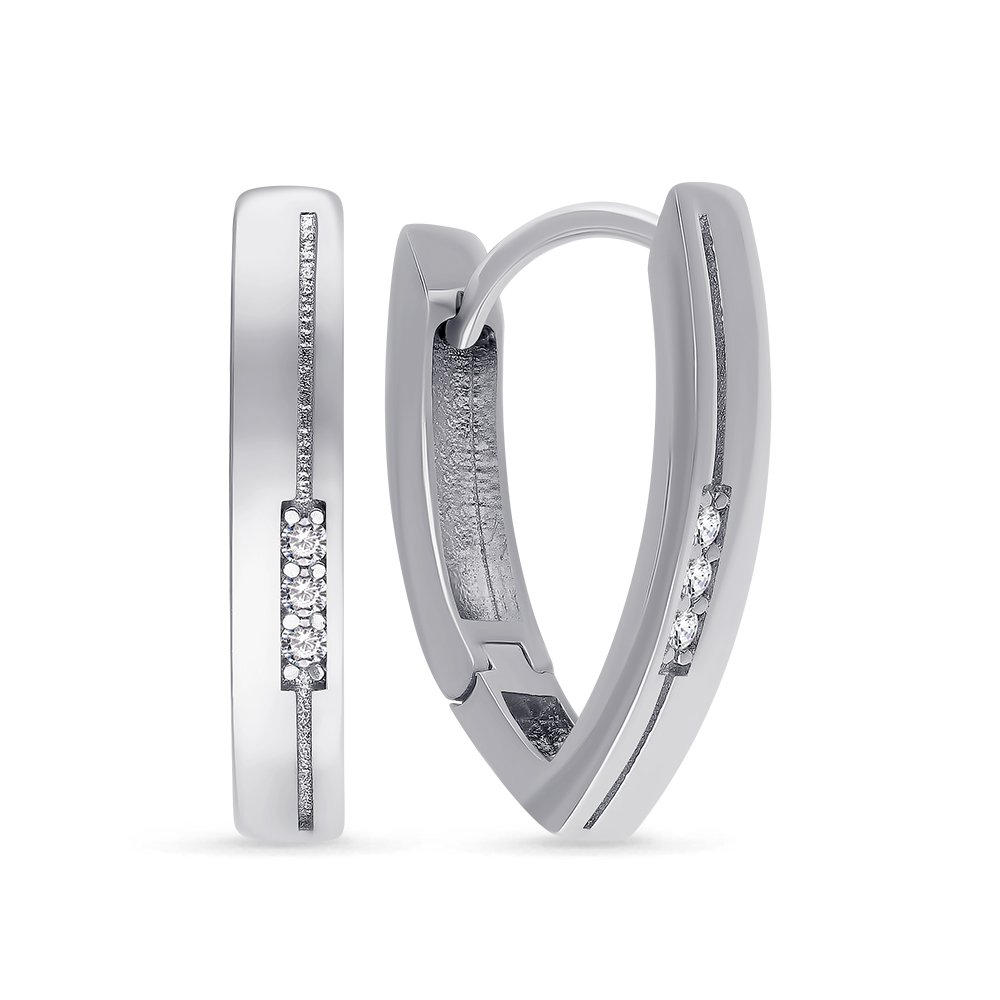 

Серьги из серебра с фианитом 585Gold 702007552, 702007552