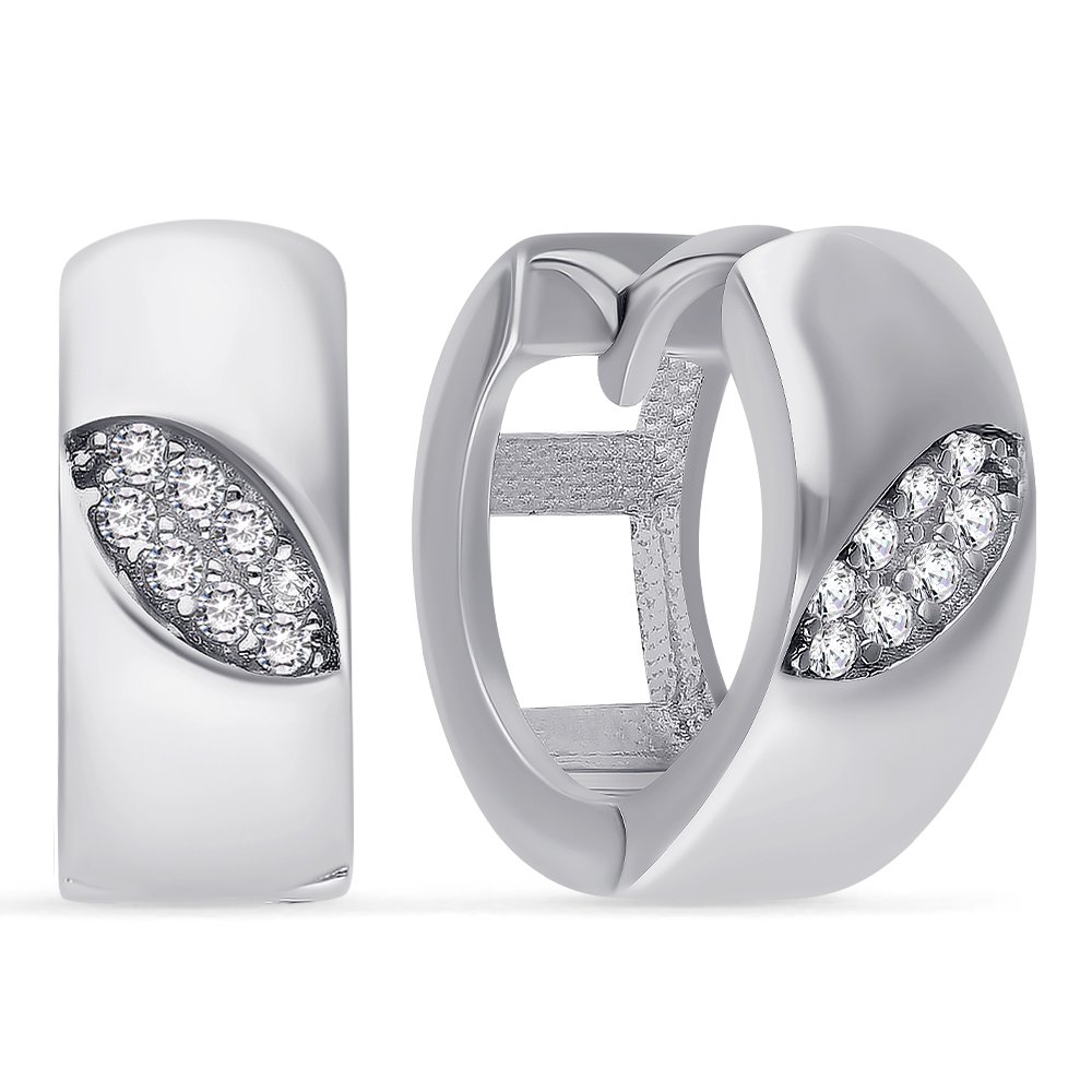 

Серьги из серебра с фианитом 585Gold 702007689, 702007689