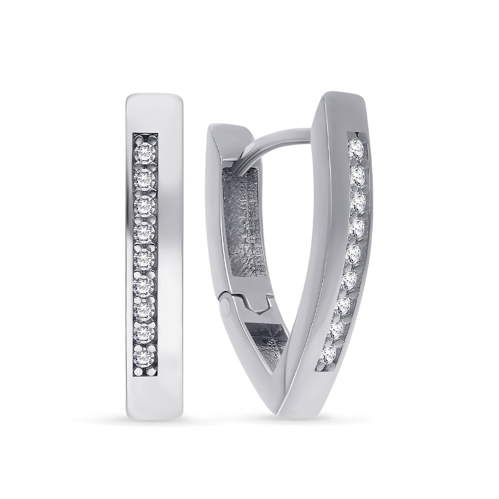 

Серьги из серебра с фианитом 585Gold 702007510, 702007510