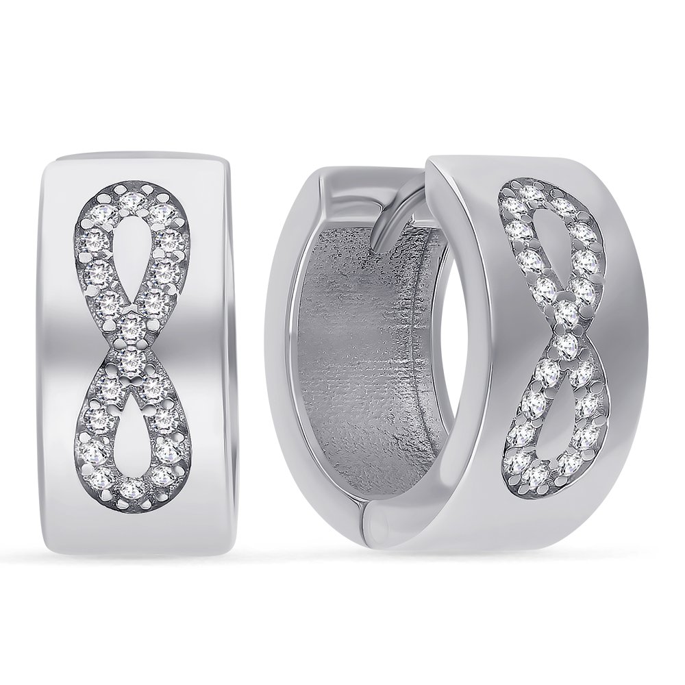 

Серьги из серебра с фианитом 585Gold 702007652, 702007652