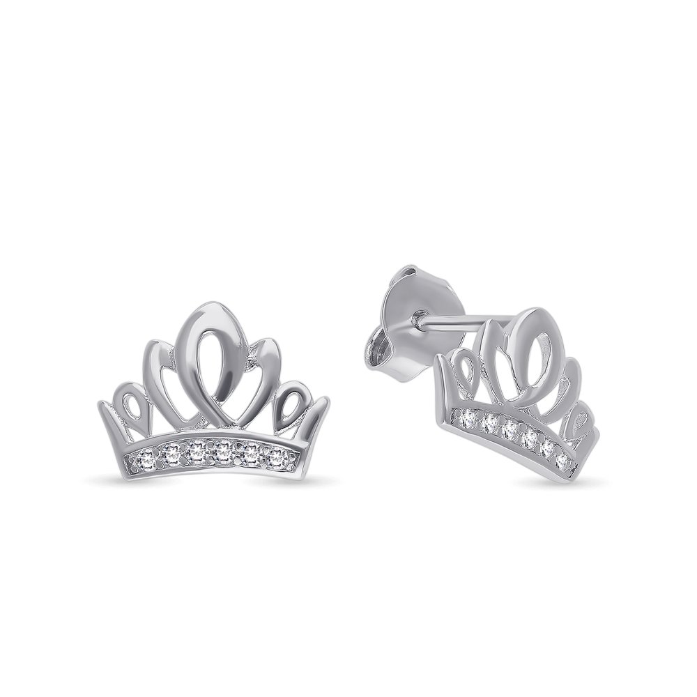 

Серьги из серебра с фианитом 585Gold 702007606, 702007606