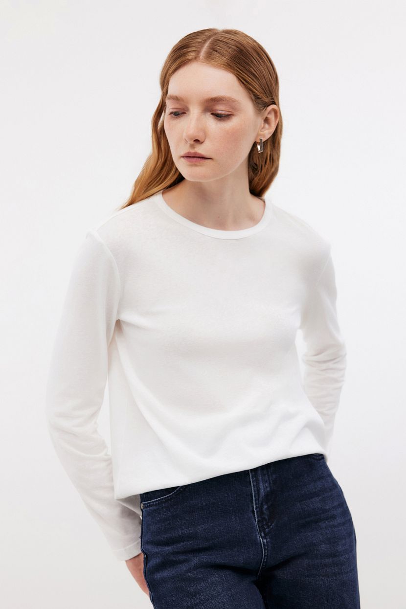 

Лонгслив женский Baon B2124504 белый S, B2124504