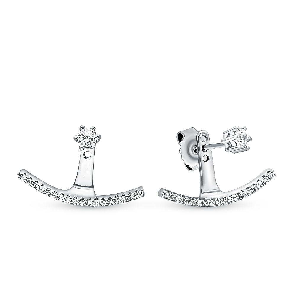 

Серьги из серебра с фианитом 585Gold 702007592, 702007592