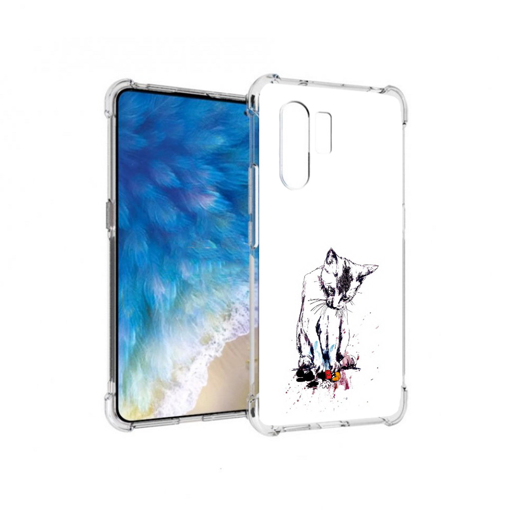 

Чехол MyPads Tocco для Vivo X30 кот и микки (PT142331.408.399), Прозрачный, Tocco