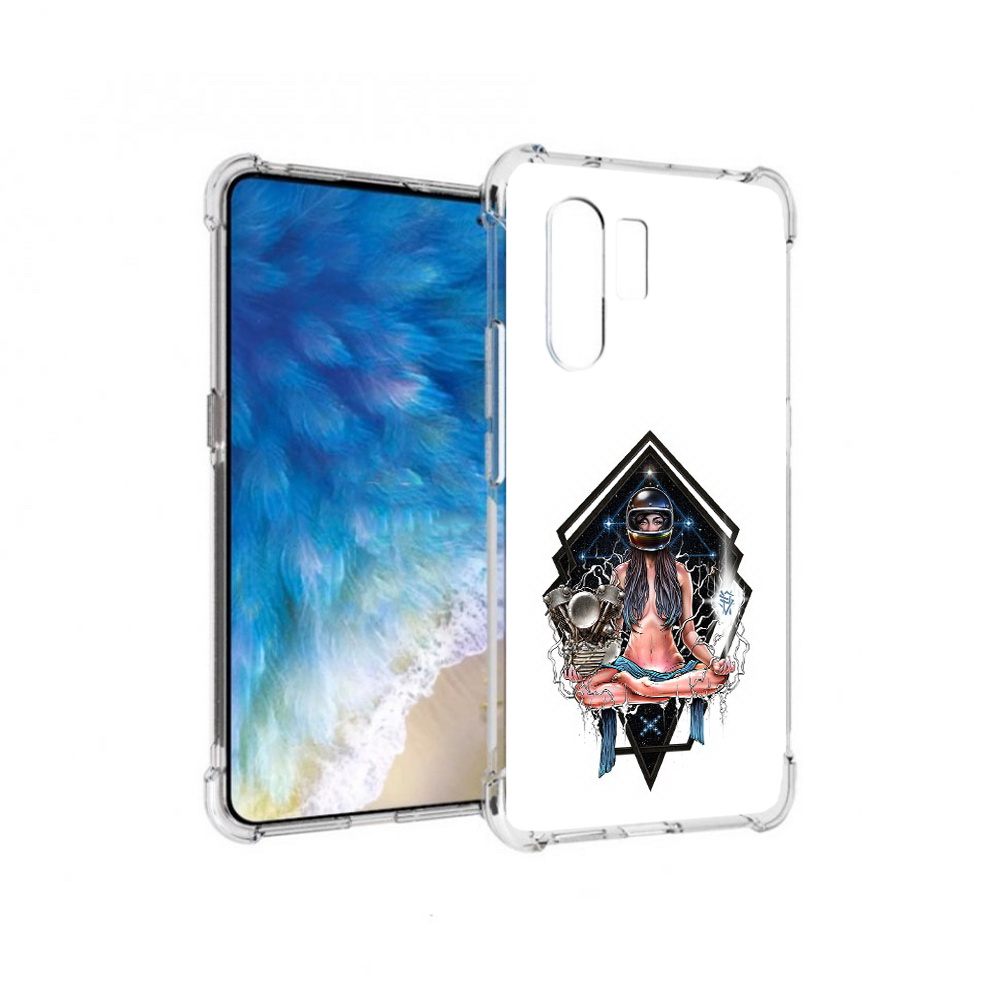 

Чехол MyPads Tocco для Vivo X30 красивая девушка в шлеме (PT142331.408.406), Прозрачный, Tocco