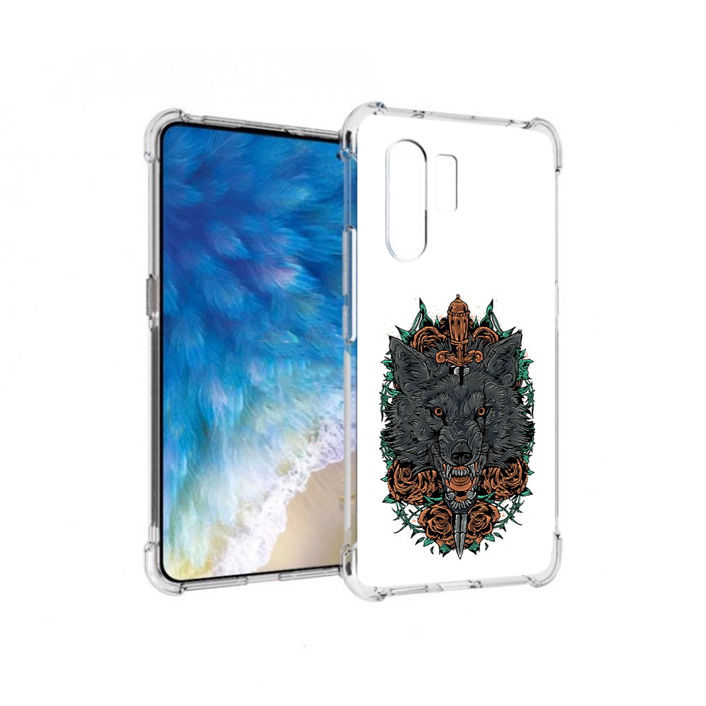 

Чехол MyPads Tocco для Vivo X30 красивый злой волк (PT142331.408.409), Прозрачный, Tocco