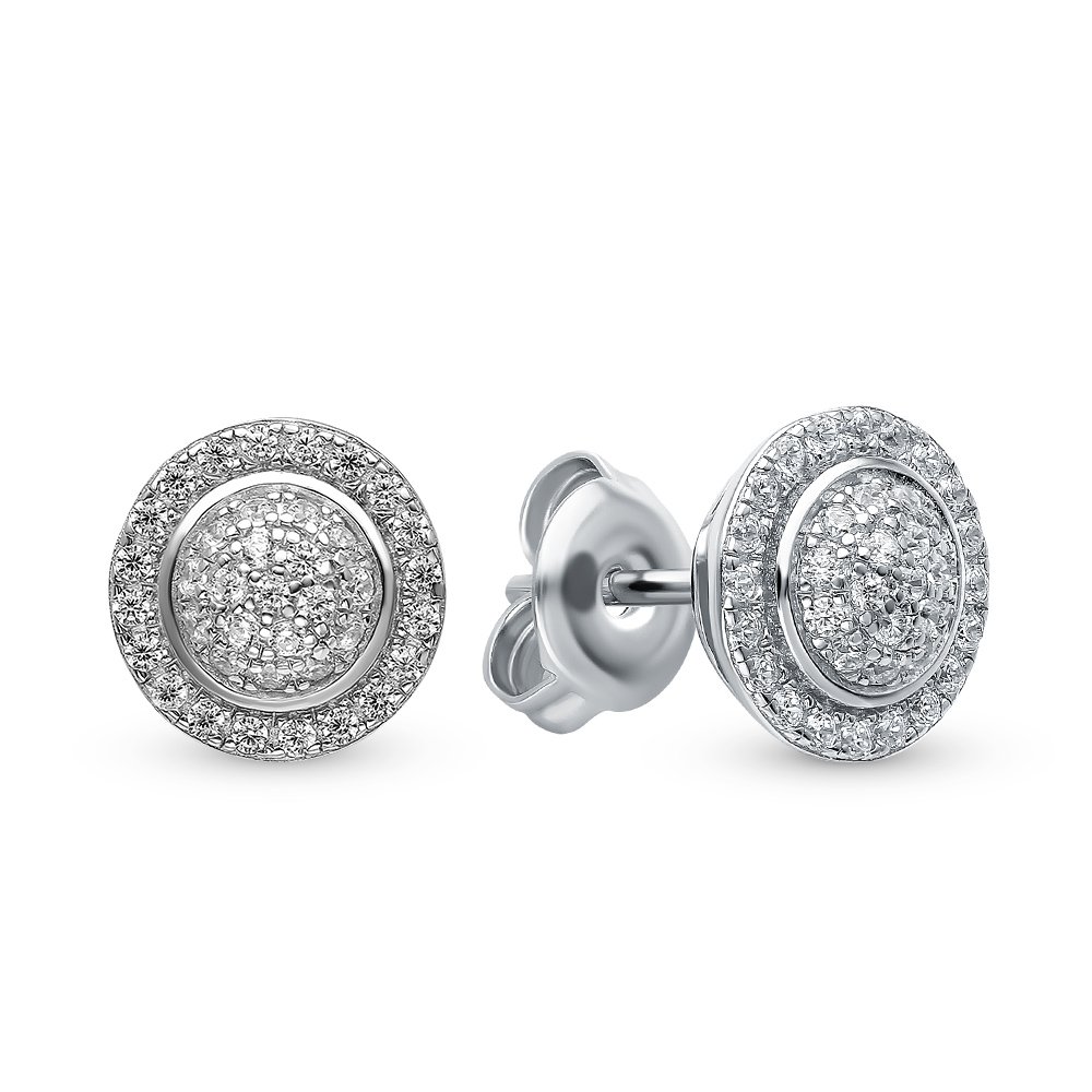 

Серьги из серебра с фианитом 585Gold 702007926, 702007926