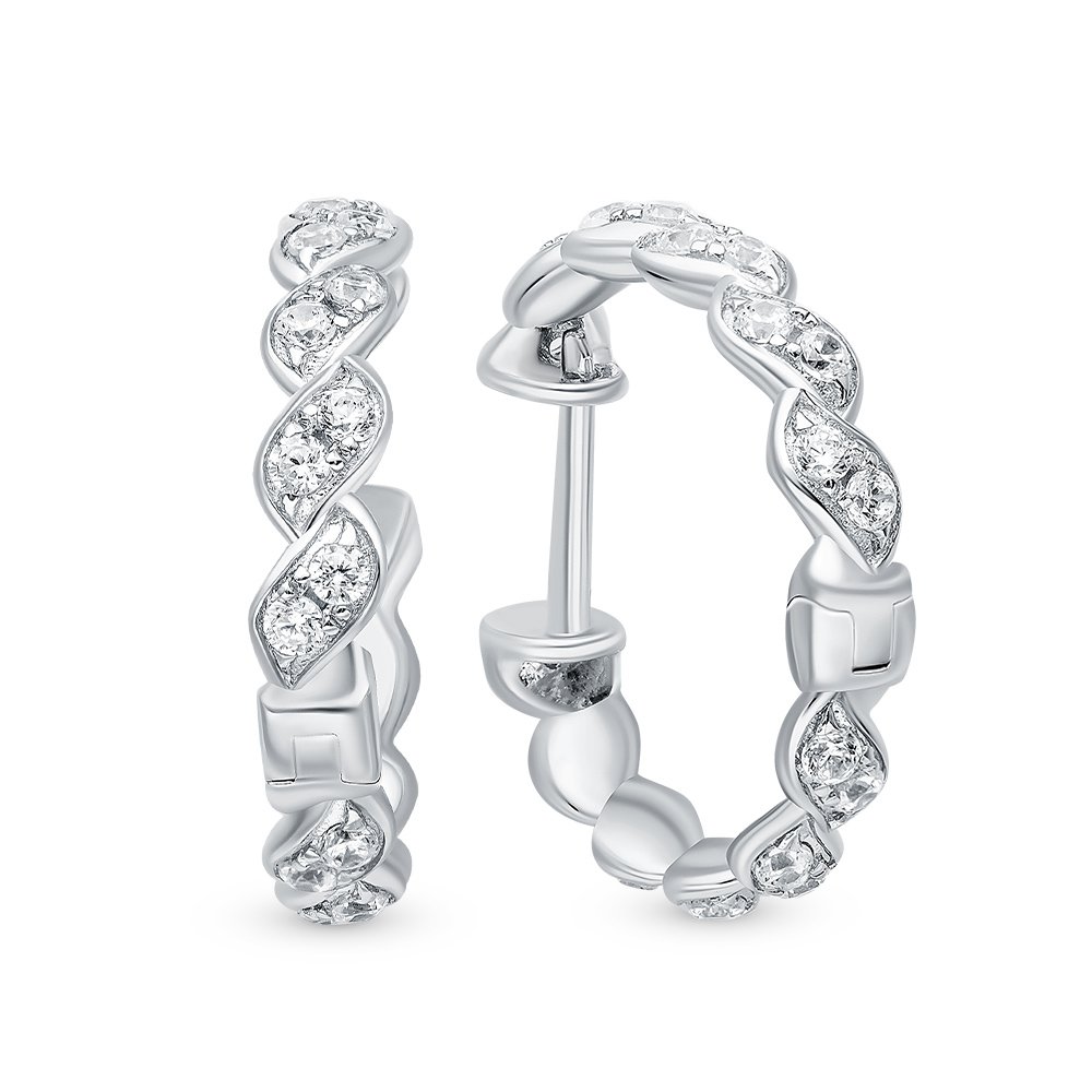 

Серьги из серебра с фианитом 585Gold 702008050, 702008050