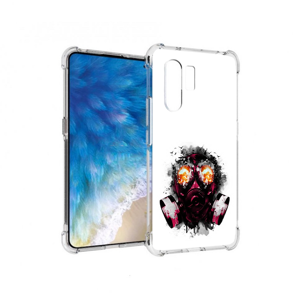 

Чехол MyPads Tocco для Vivo X30 красный противогаз (PT142331.408.412), Прозрачный, Tocco