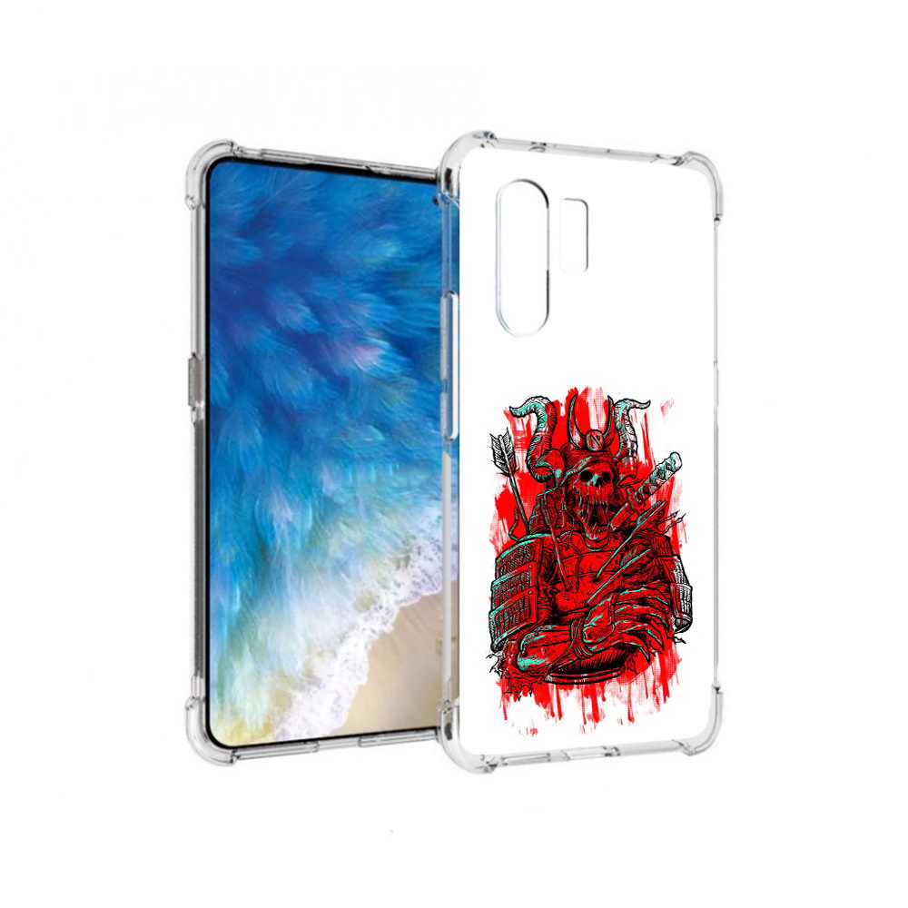 

Чехол MyPads Tocco для Vivo X30 красный скелет воин (PT142331.408.413), Прозрачный, Tocco