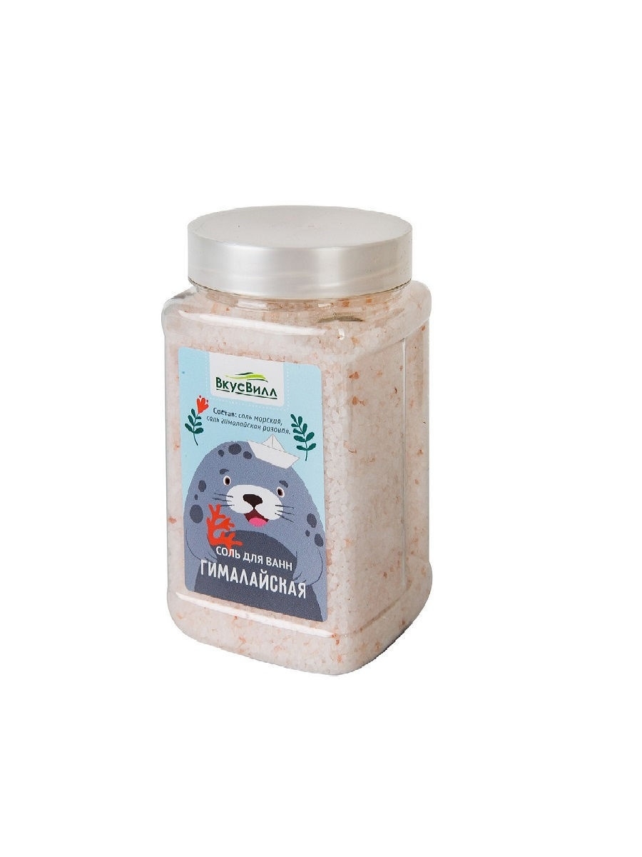 Купить Соль для ванны ВкусВилл Гималайская противовоспалительная общеукрепляющая 600 г