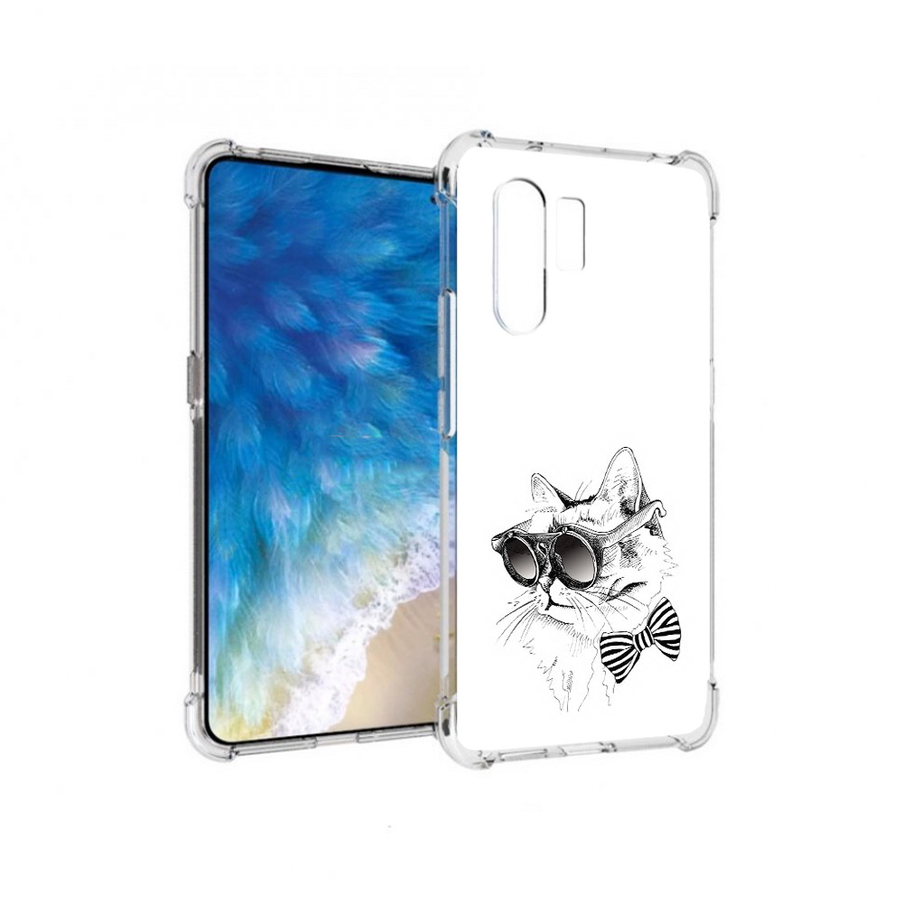 Чехол MyPads Tocco для Vivo X30 крутая кошка в очках (PT142331.408.421)
