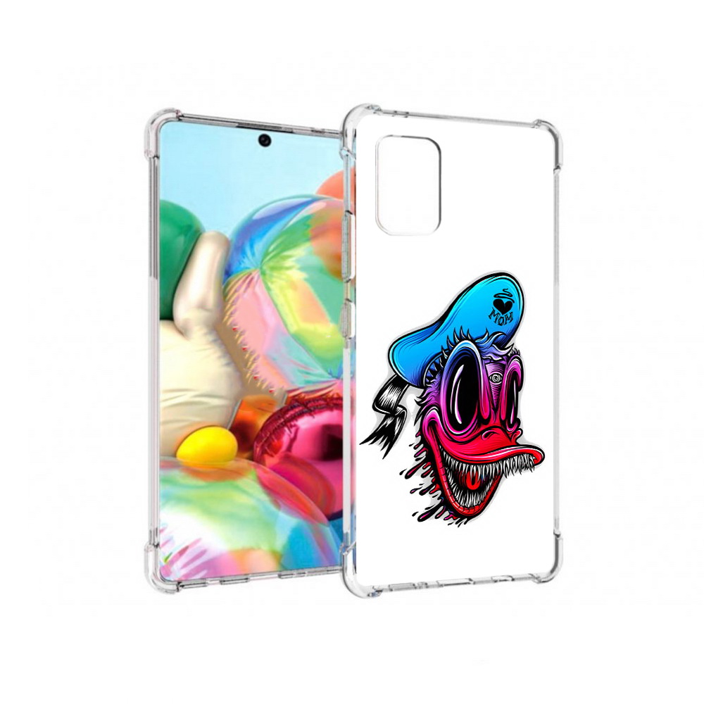 

Чехол MyPads Tocco для Samsung Galaxy A71 Дональд (PT226912.529.71), Прозрачный, Tocco