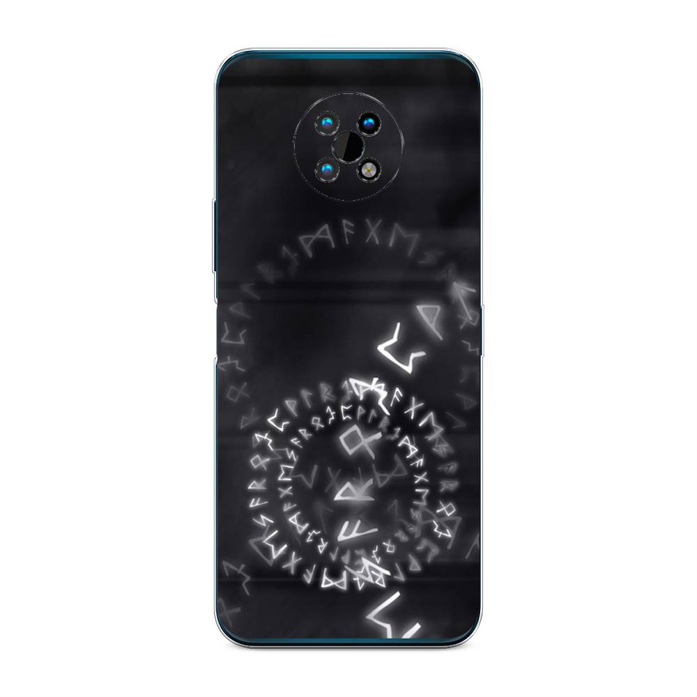 

Чехол на Nokia G50 "Руны", Серый;черный, 124950-3