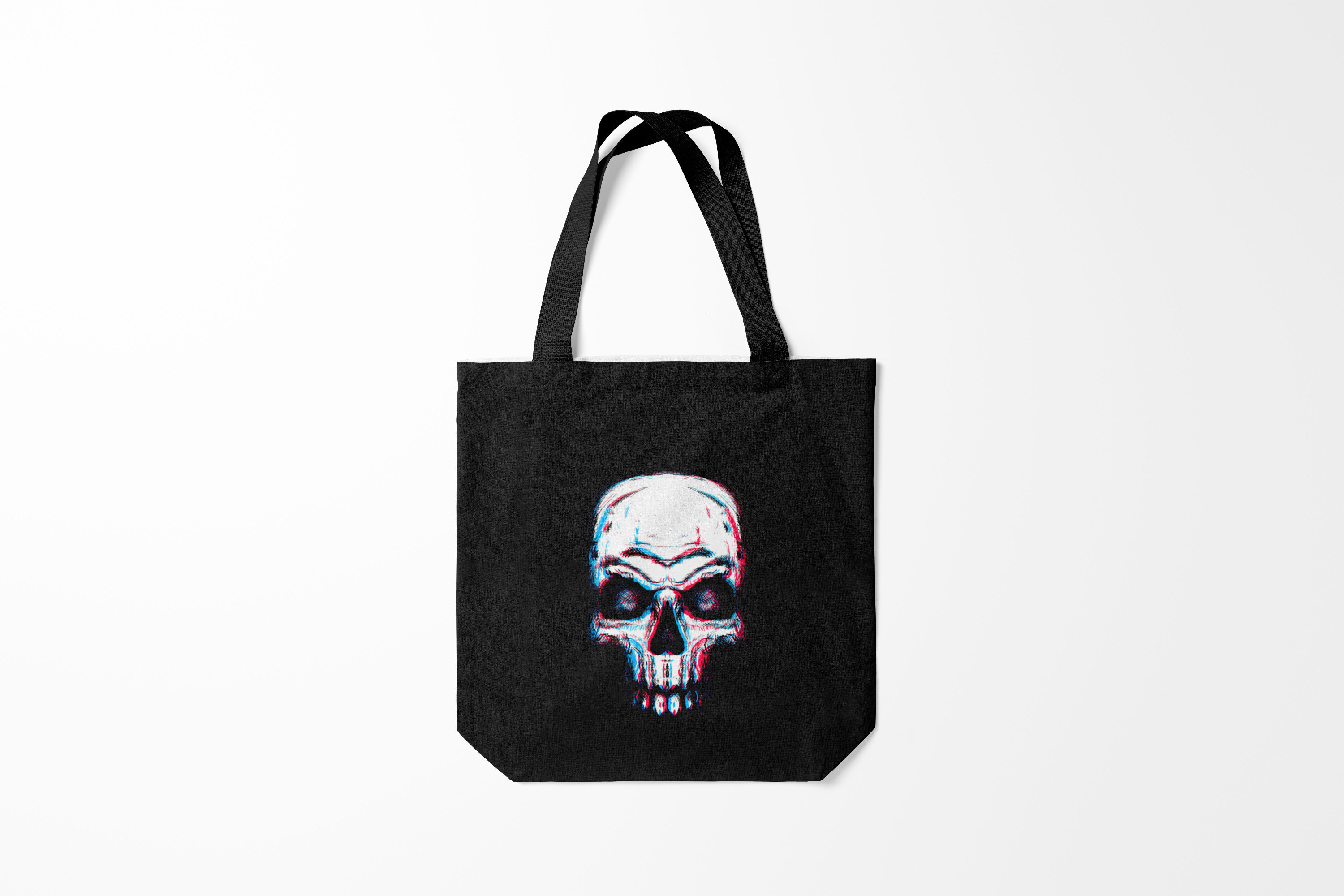 

Сумка шoппер унисекс Burnettie Черепа Glitch Skull, разноцветный, Черепа Glitch Skull