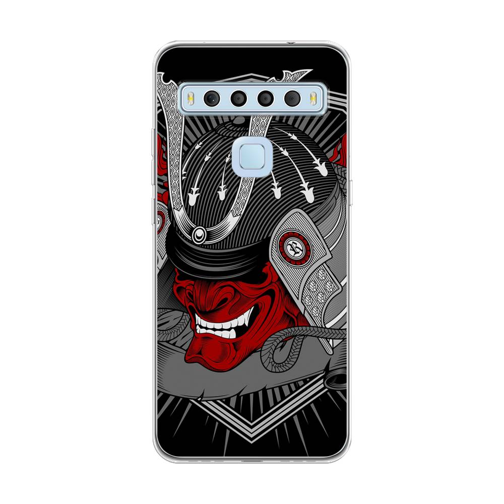 

Чехол для TCL 10L "Красная маска самурая", Белый;красный;черный, 290250-4