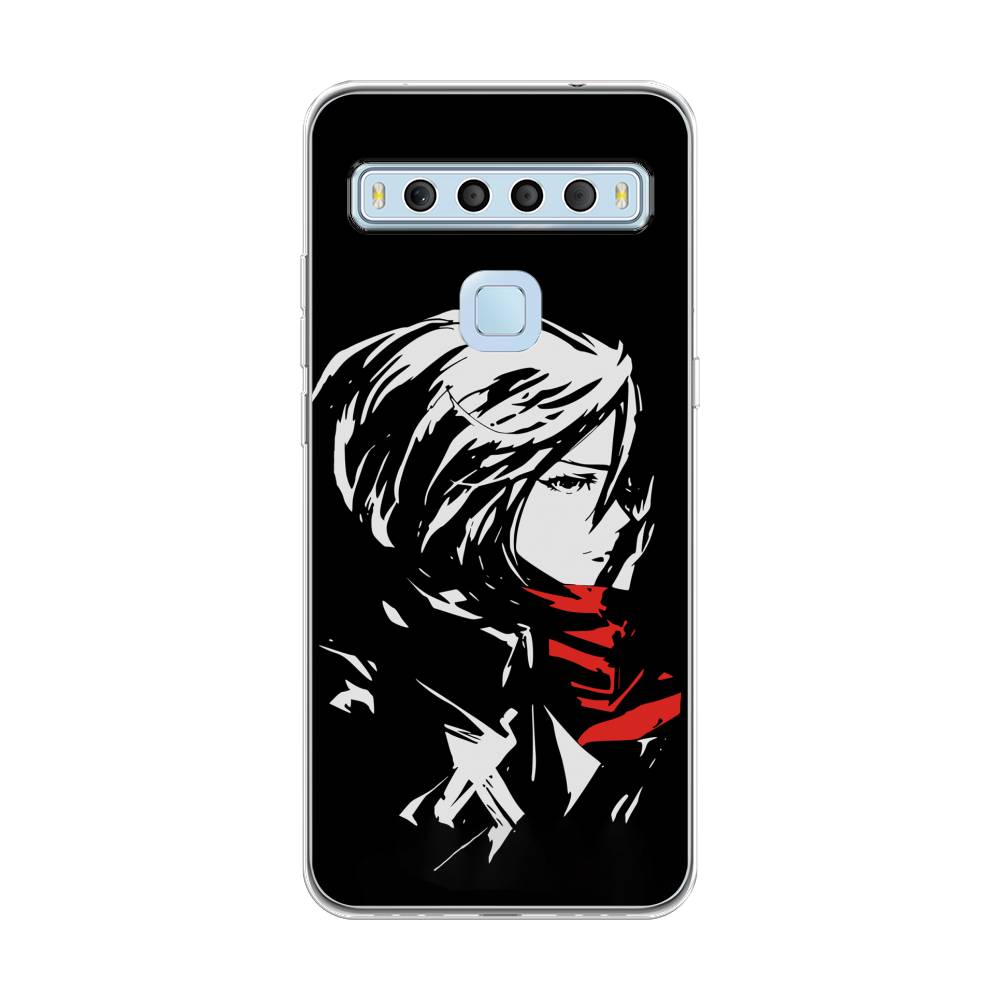 

Чехол для TCL 10L "Микаса минимализм", Черный;серый;красный, 290250-4