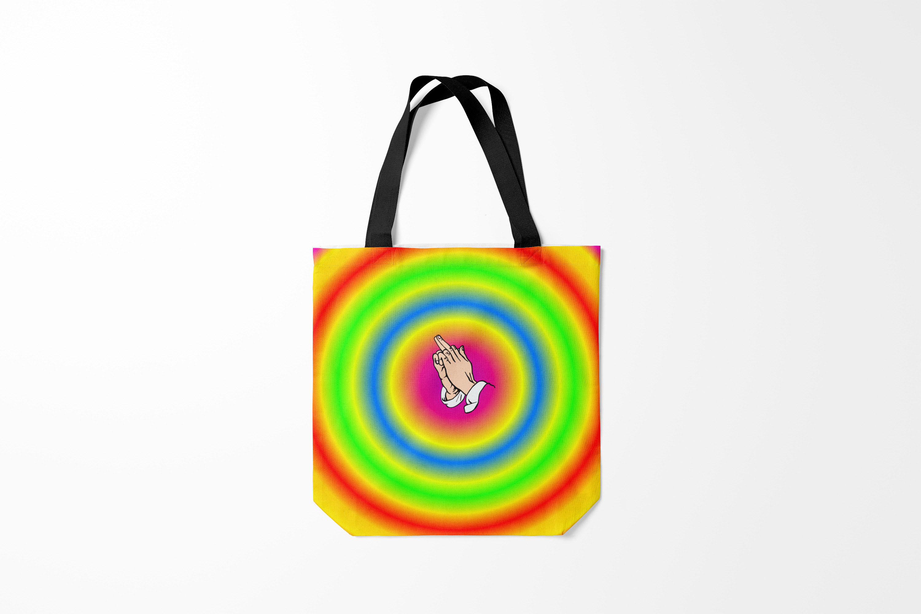 

Сумка шoппер унисекс Burnettie Хиппи bright print, разноцветный, Хиппи bright print