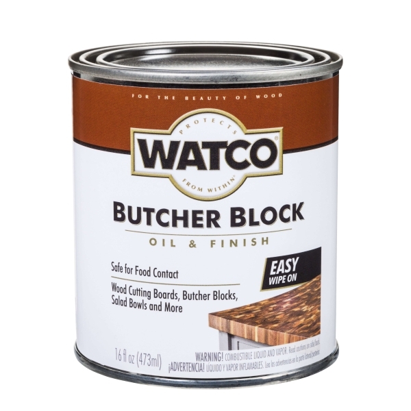 фото Тунговое масло для дерева и столешниц, watco butcher block oil, 0.472 л, полуматовый