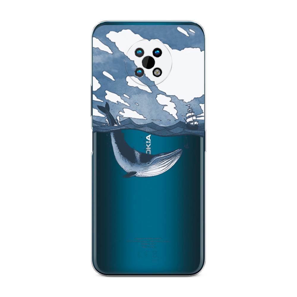 

Чехол на Nokia G50 "Большой кит", Синий, 124950-1