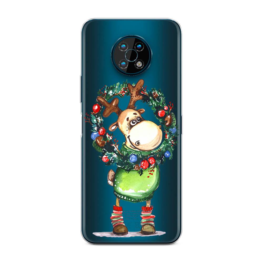 

Чехол на Nokia G50 "Олень с новогодним венком", 124950-4
