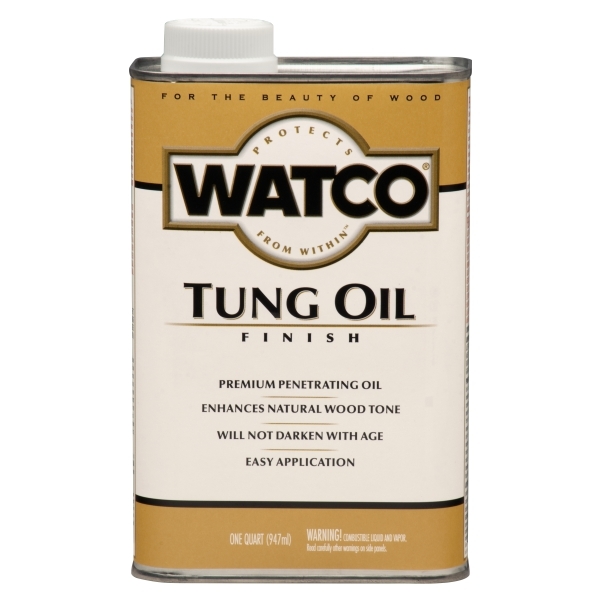 фото Тунговое масло для мебели и дерева watco tung oil finish, алкидно, 0.947 л, полуматовый.