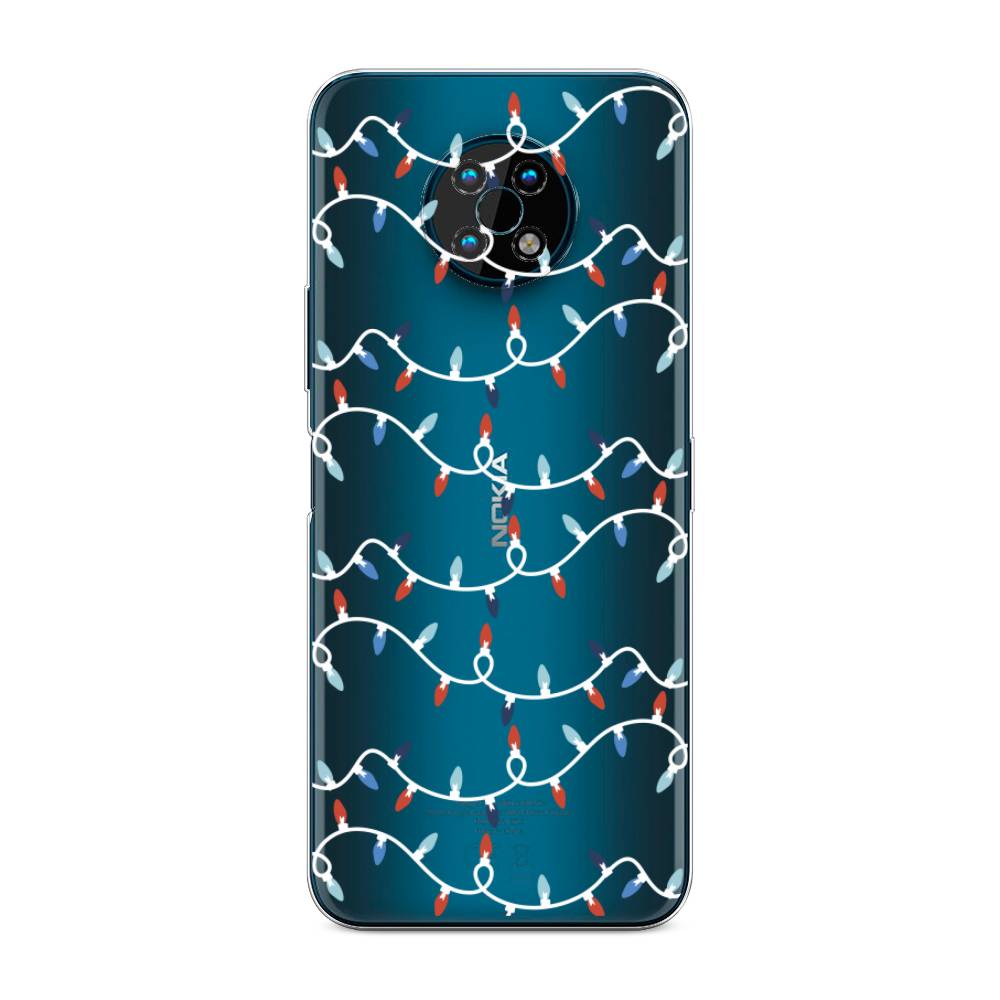 

Чехол на Nokia G50 "Разноцветная гирлянда", Белый;красный;синий, 124950-5
